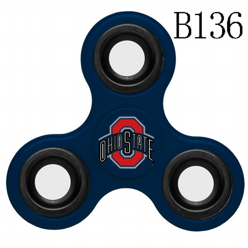 Ohio State Buckeyes Team Logo Navy 3 Way Fidget Spinner