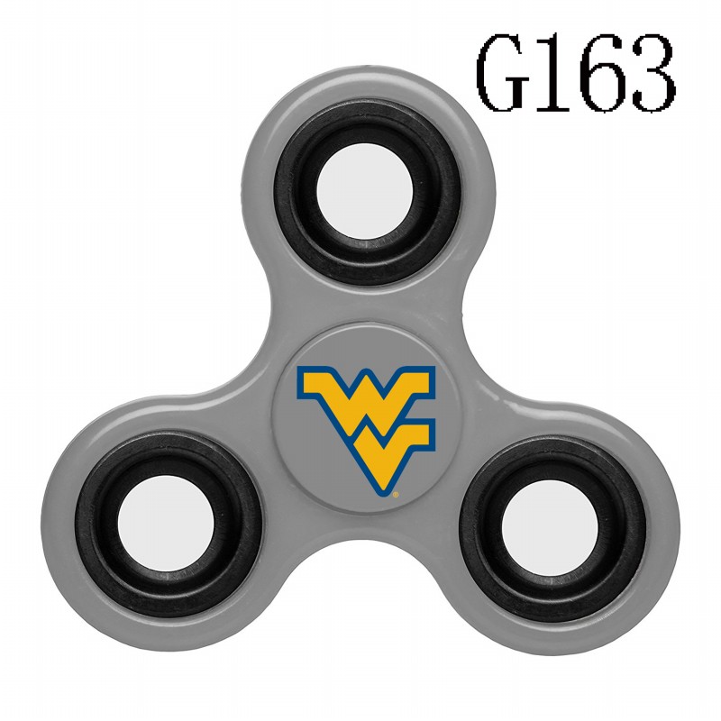 West Virginia Mountaineers Team Logo Gray 3 Way Fidget Spinner
