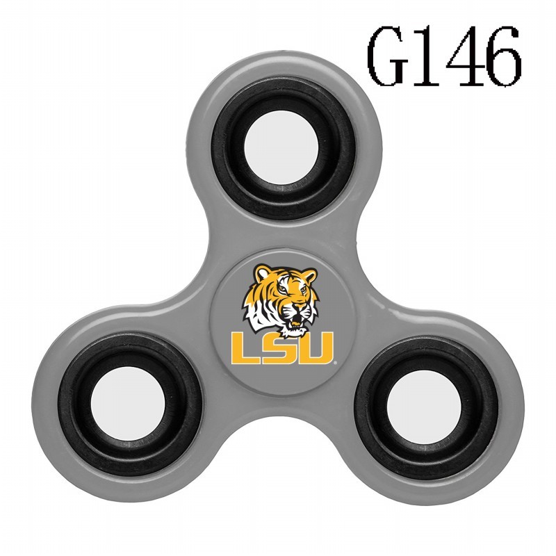 LSU Tigers Team Logo Gray 3 Way Fidget Spinner