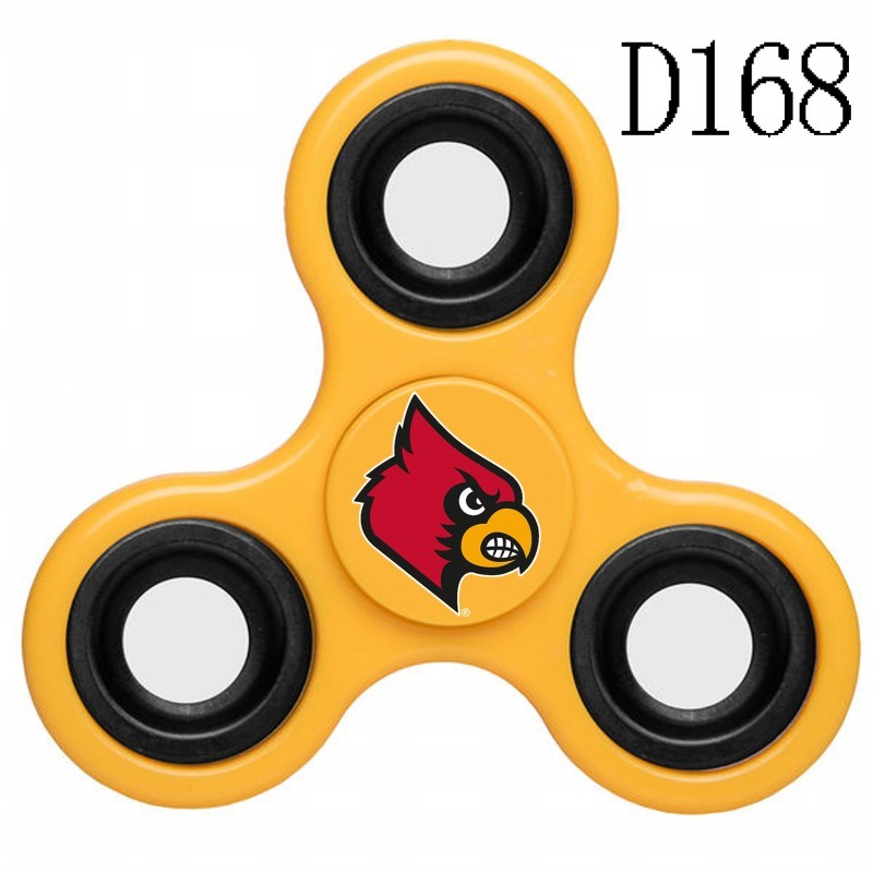 Louisville Cardinals Team Logo Yellow 3 Way Fidget Spinner