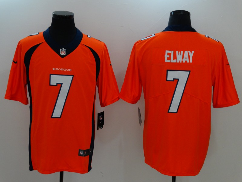 Nike Broncos 7 John Elway Orange Vapor Untouchable Player Limited Jersey