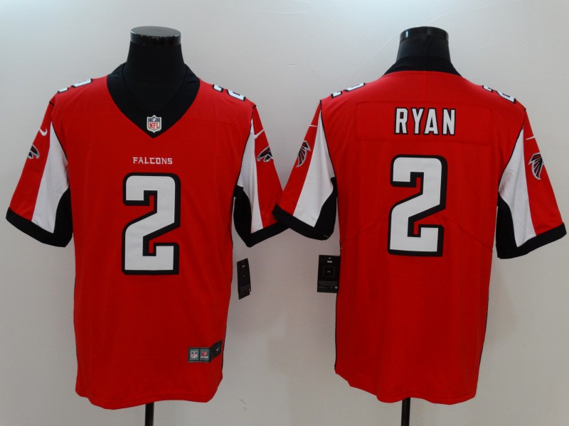 Nike Falcons 2 Matt Ryan Red Vapor Untouchable Player Limited Jersey