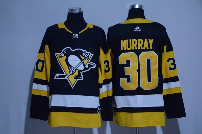 Penguins 30 Matt Murray Black Adidas Jersey