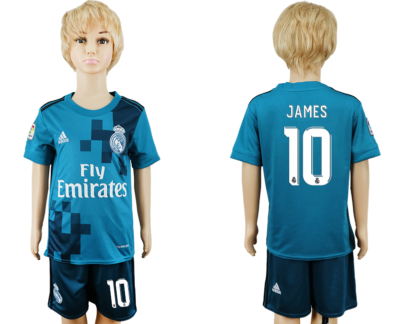 2017-18 Real Madrid 10 JAMES Third Away Youth Soccer Jersey 2017-18 Real Madrid 10 JAMES Third Away Youth Soccer Jersey