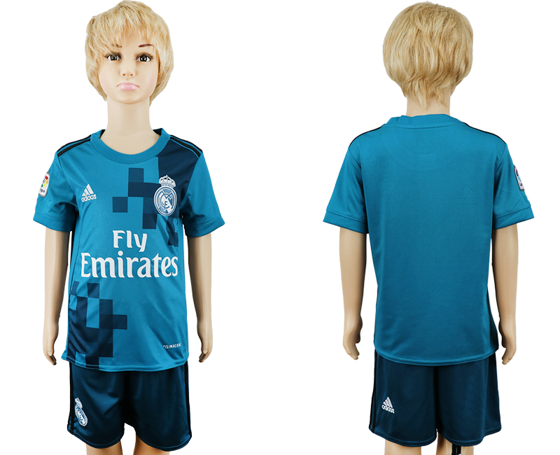 2017-18 Real Madrid Third Away Youth Soccer Jersey