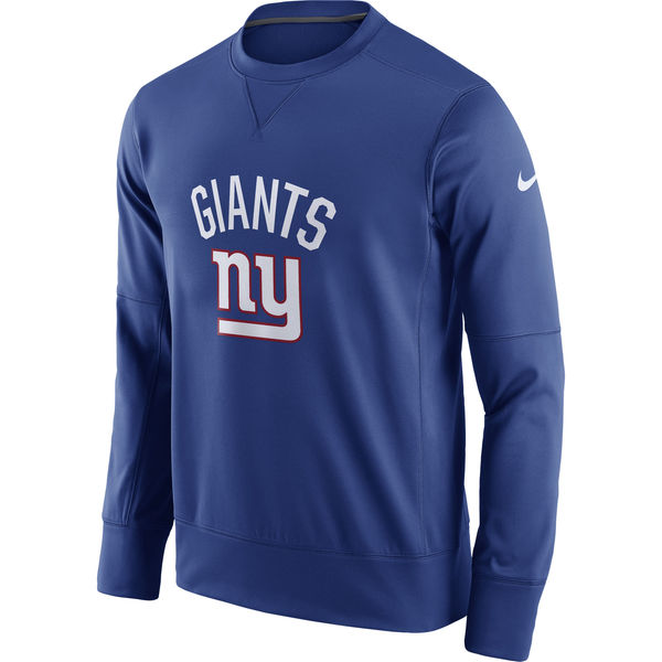 Men's New York Giants Nike Royal Sideline Circuit Performance Sweatshirt