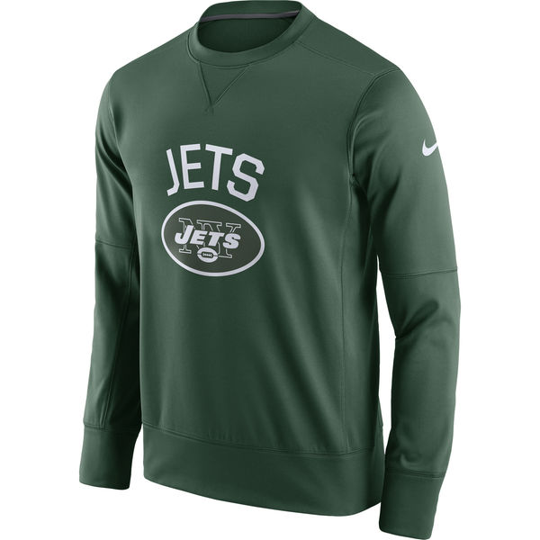 Men's New York Jets Nike Green Sideline Circuit Performance Sweatshirt