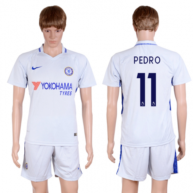 2017-18 Chelsea 11 PEDRO Away Soccer Jersey