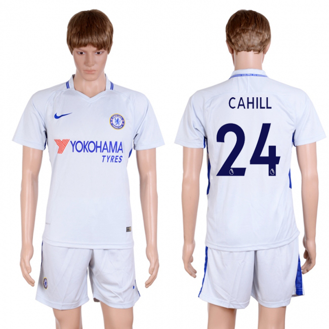 2017-18 Chelsea 24 CAHILL Away Soccer Jersey