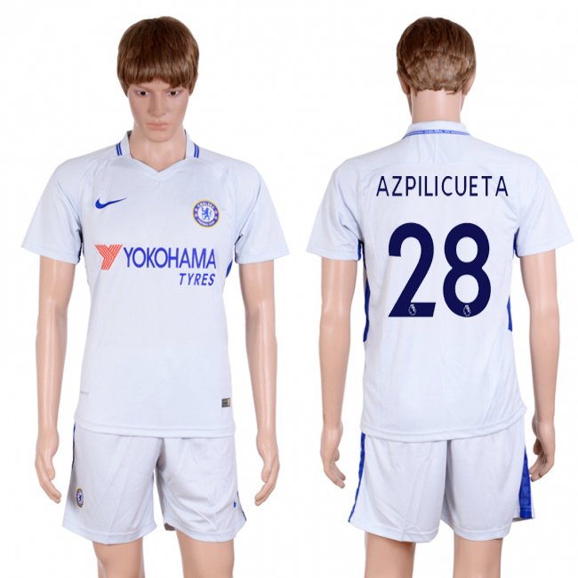 2017-18 Chelsea 28 AZPILICUETA Away Soccer Jersey