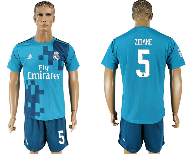 2017-18 Real Madrid 5 ZIDANE Third Away Soccer Jersey 2017-18 Real Madrid 5 ZIDANE Third Away Soccer Jersey