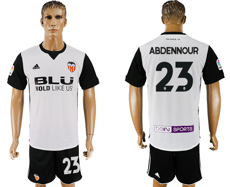 2017-18 Valencia CF 23 ABDENNOUR Home Soccer Jersey 2017-18 Valencia CF 23 ABDENNOUR Home Soccer Jersey