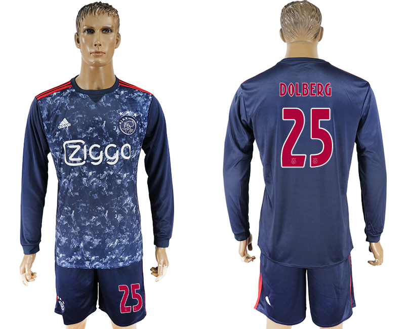 2017-18 Ajax 23 DOLBERG Away Soccer Jersey