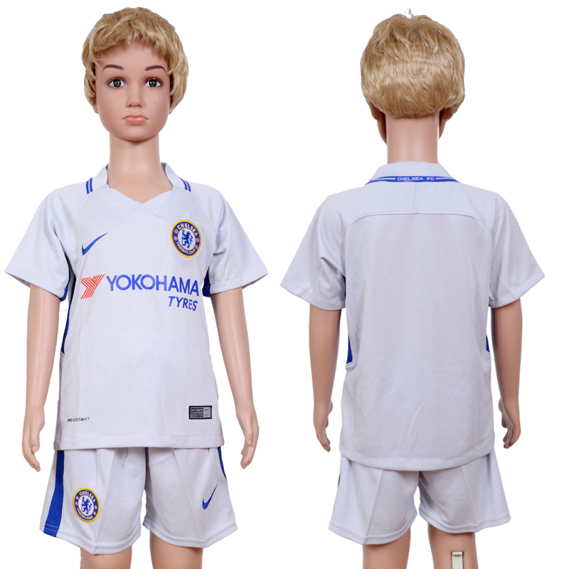 2017-18 Chelsea Away Youth Soccer Jersey