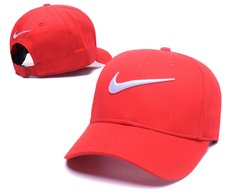 Nike Fresh Logo Red Peaked Adjustable Hat GS