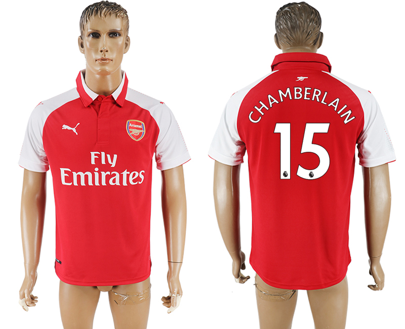 2017-18 Arsenal 15 CHAMBERLAIN Home Thailand Soccer Jersey