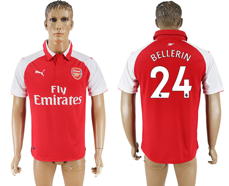 2017-18 Arsenal 24 BELLERIN Home Thailand Soccer Jersey