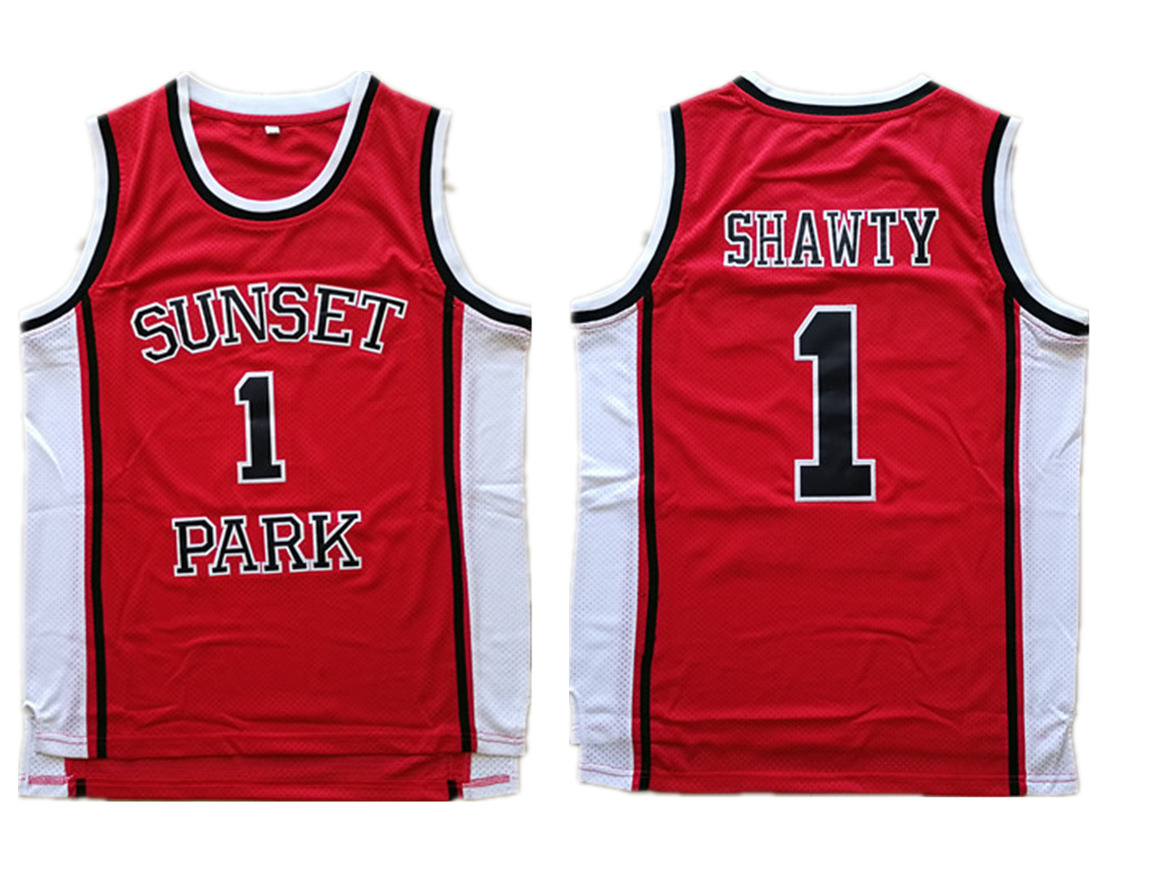 Sunset Park 1 Shawty Red Stitched Movie Jersey