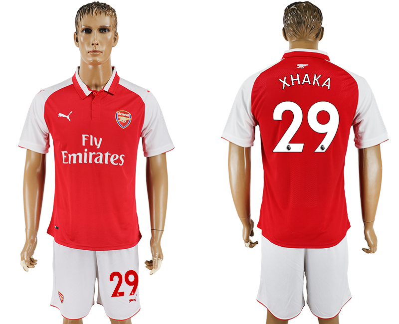 2017-18 Arsenal 29 XHAKA Home Soccer Jersey