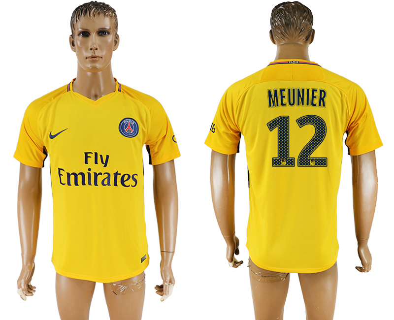 2017-18 Paris Saint-Germain 12 MEUNIER Away Thailand Soccer Jersey