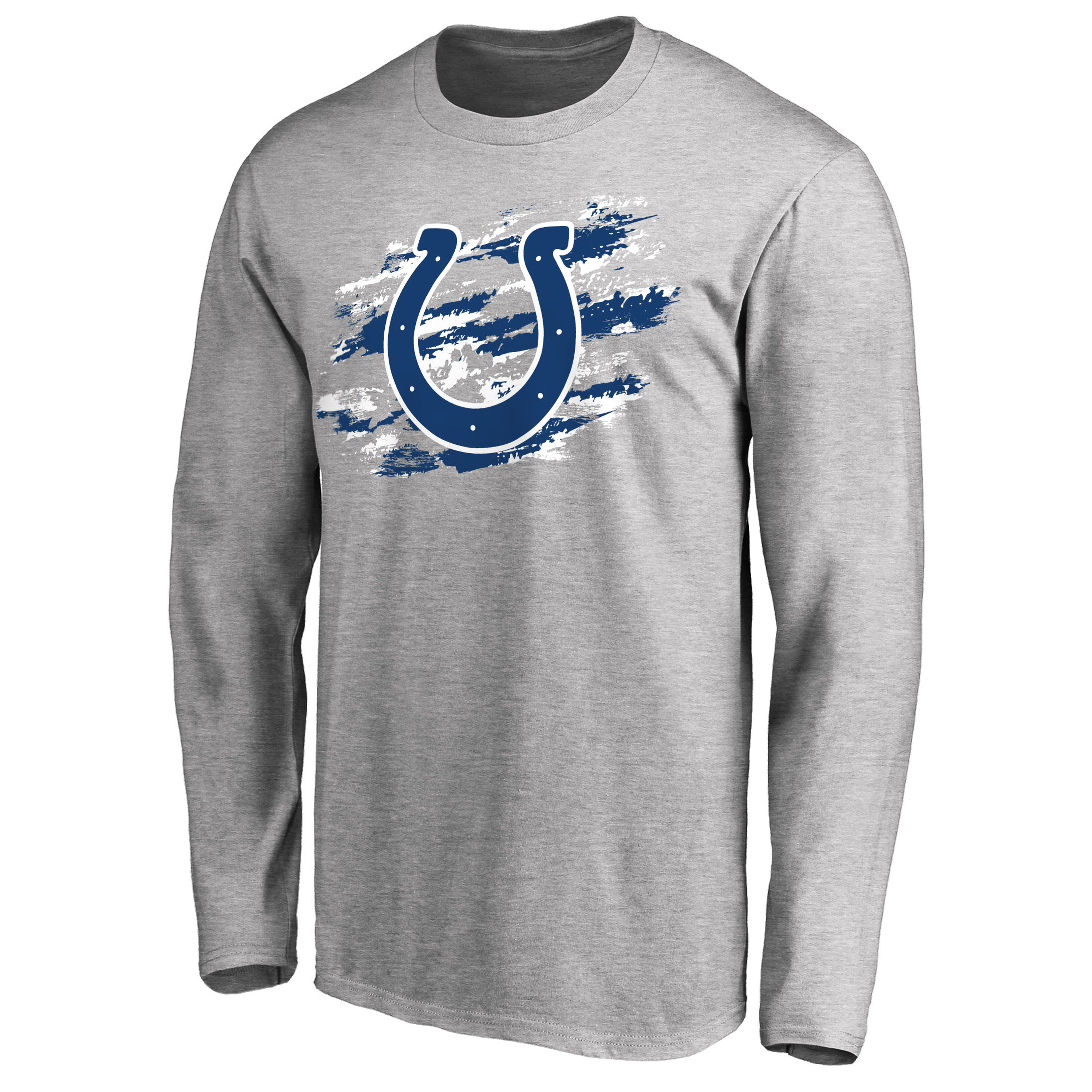 Men's Indianapolis Colts NFL Pro Line Ash True Colors Long Sleeve T-Shirt