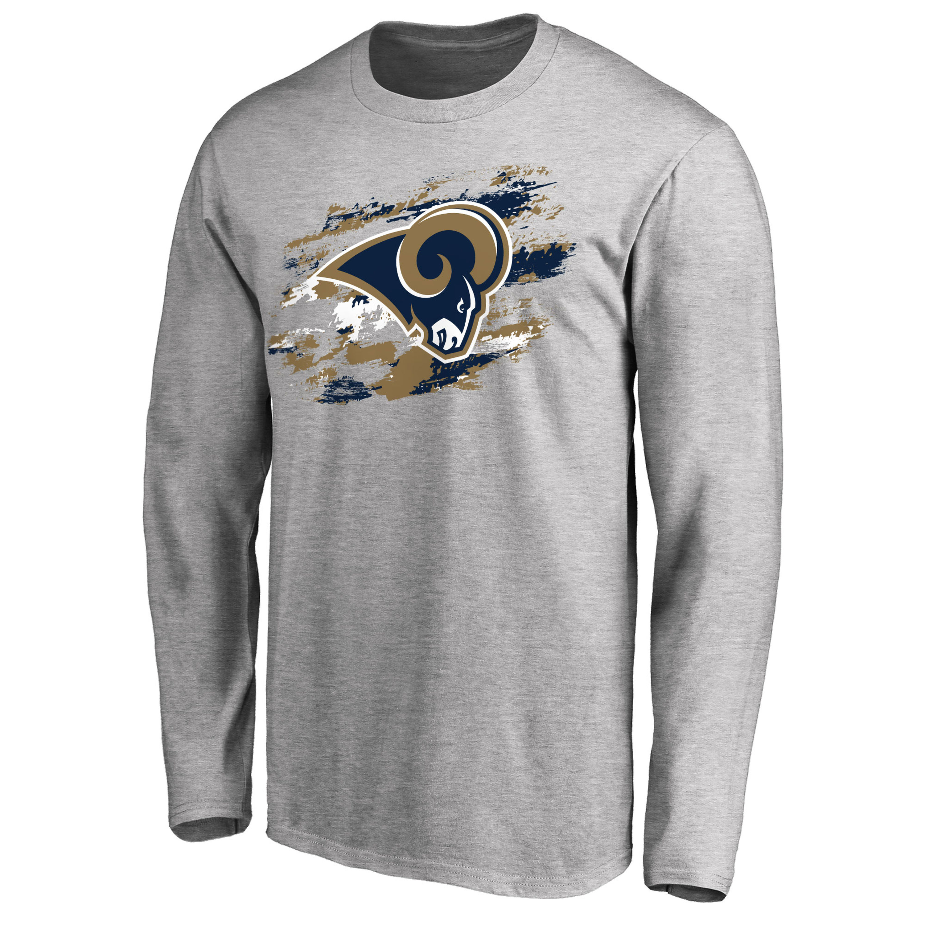Men's Los Angeles Rams NFL Pro Line Ash True Colors Long Sleeve T-Shirt