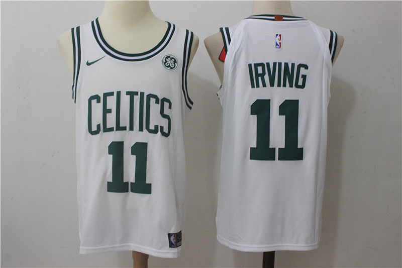 Celtics 11 Kyrie Irving White Nike Authentic Jersey - Click Image to Close