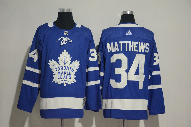 Maple Leafs 34 Auston Matthews Blue Adidas Jersey