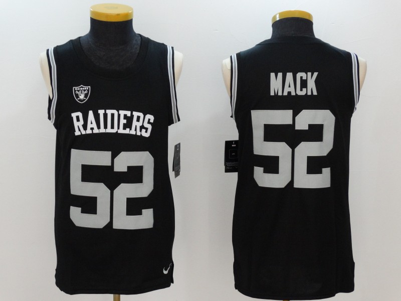 Nike Raiders 52 Khalil Mack Black Color Rush Men's Tank Top