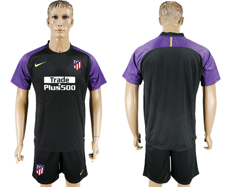 2017-18 Atletico Madrid Black Goalkeeper Soccer Jersey 2017-18 Atletico Madrid Black Goalkeeper Soccer Jersey