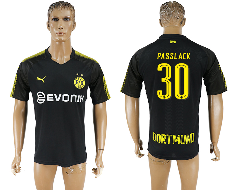 2017-18 Dortmund 30 PASSLACK Away Thailand Soccer Jersey