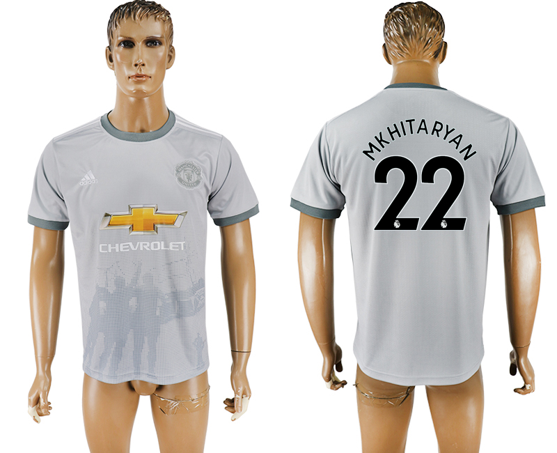 2017-18 Manchester United 22 MKHITARYAN Away Thailand Soccer Jersey