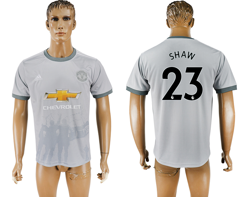 2017-18 Manchester United 23 SHAW Away Thailand Soccer Jersey