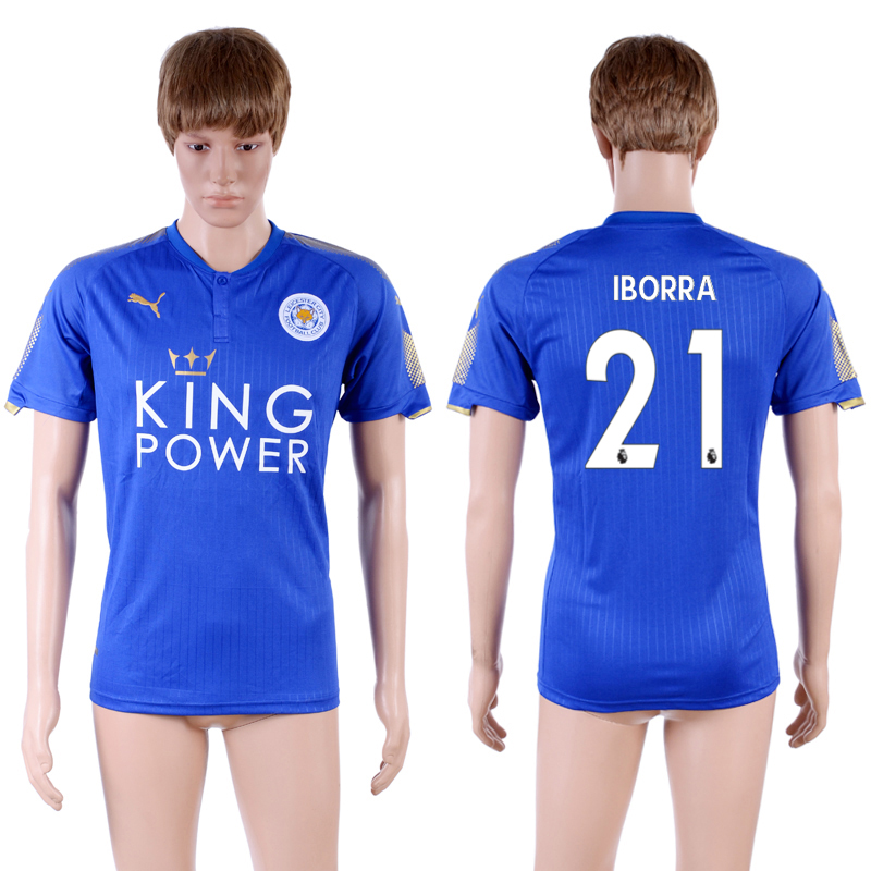 2017-18 Leicester City 21 IBORRA Home Thailand Soccer Jersey