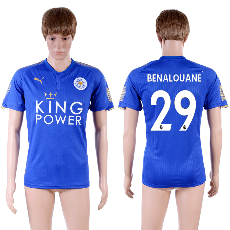 2017-18 Leicester City 29 BENALOUANE Home Thailand Soccer Jersey