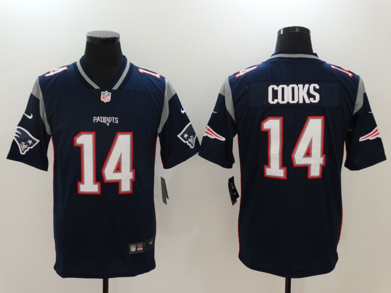 Nike Patriots 14 Brandin Cooks Navy Vapor Untouchable Player Limited Jersey
