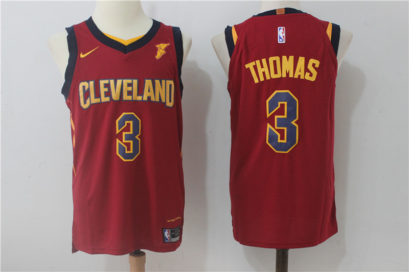 Cavaliers 3 Isaiah Thomas Red Nike Authentic Jersey
