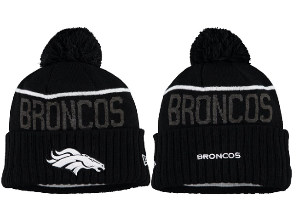 Broncos Black Knit Hat XDF