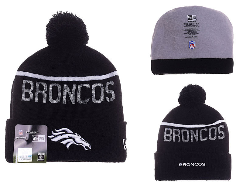 Broncos Black Knit Hat YP2