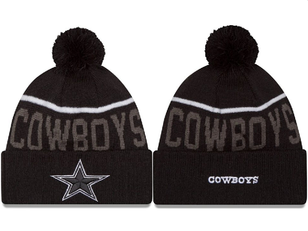 Cowboys Black Knit Hat XDF