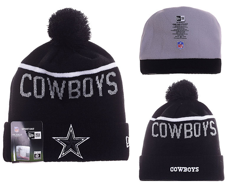 Cowboys Black Knit Hat YP