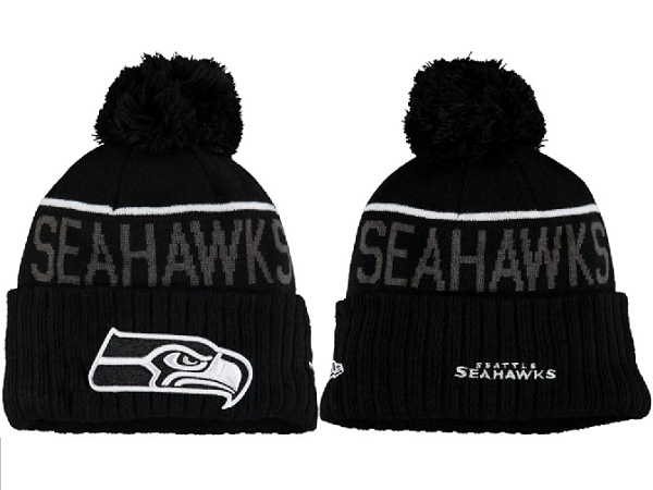 Seahawks Black Knit Hat XDF