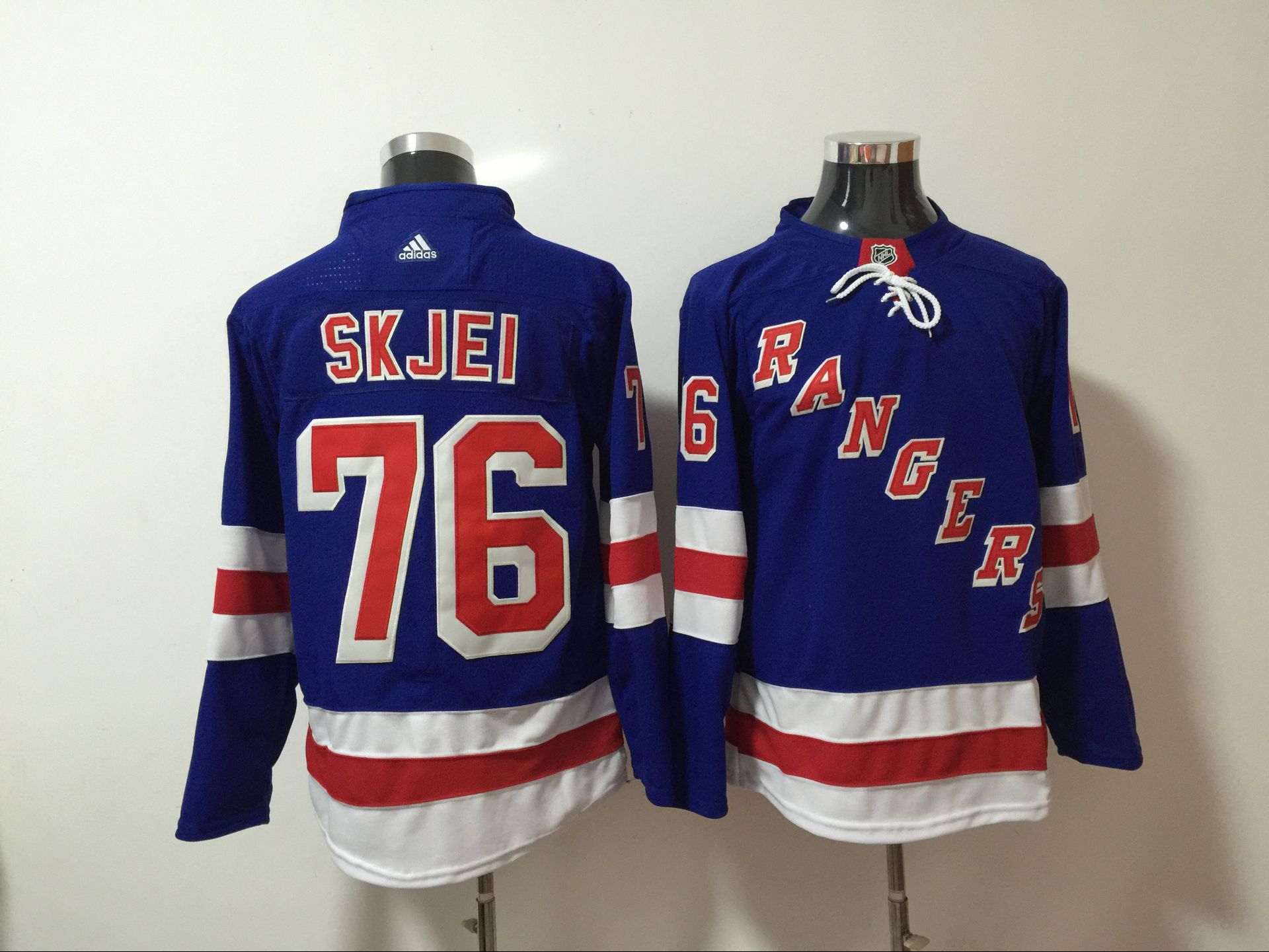 Rangers 76 Brady Skjei Blue Adidas Jersey
