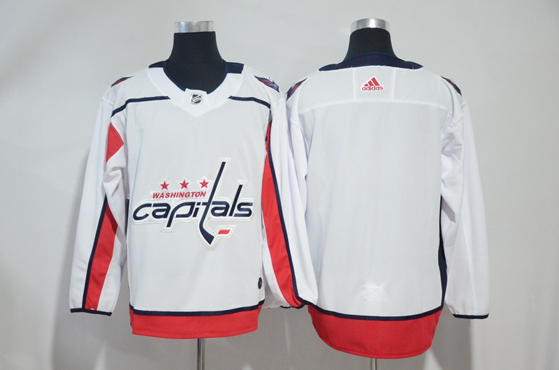 Capitals Blank White Adidas Jersey