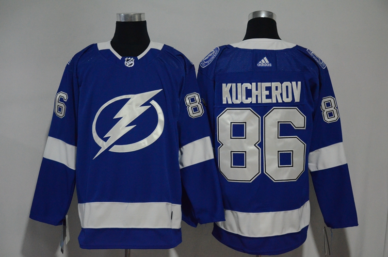 Lightning 86 Nikita Kucherov Blue Adidas Jersey