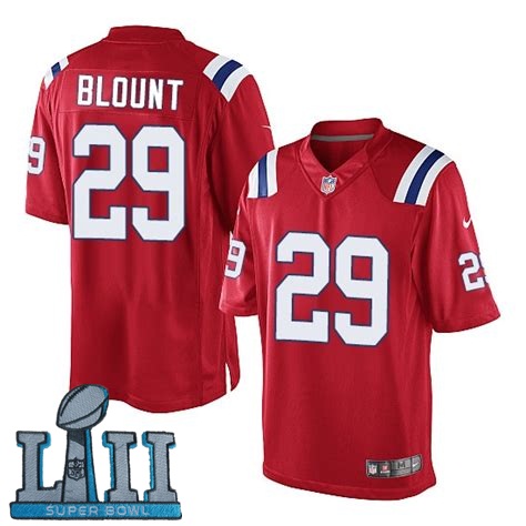 Nike Patriots 29 LeGarrette Blount Red Youth 2018 Super Bowl LII Game Jersey