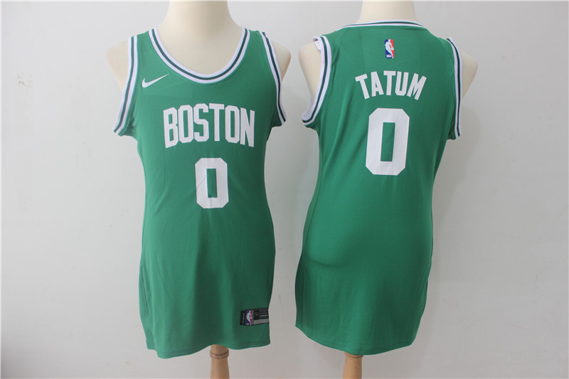 Celtics 0 Jayson Tatum Green Women Nike Swingman Jersey