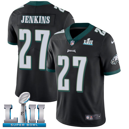 Nike Eagles 27 Malcolm Jenkins Black 2018 Super Bowl LII Youth Vapor Untouchable Player Limited Jersey