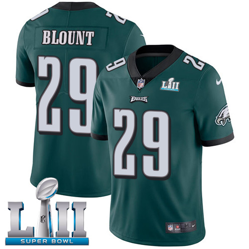 Nike Eagles 29 LeGarrette Blount Green 2018 Super Bowl LII Youth Vapor Untouchable Player Limited Jersey