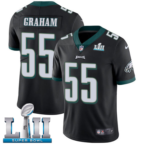 Nike Eagles 55 Brandon Graham Black 2018 Super Bowl LII Vapor Untouchable Player Limited Jersey